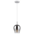 Rabalux 5252 Deckenleuchte Petunia 1x60w | E27 - Rauchglas, Chrom