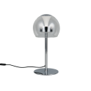 Trio T531610106 LED Tischlampe FLYNT  | 8W integrierte LED-Quelle | 1x880lm | 2300+3000+4000K | mit Schalter | Dimmer | chrom | klar