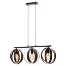 Rabalux 5361 Pendel-Deckenleuchte Cortado 3x40W | E27 - schwarz