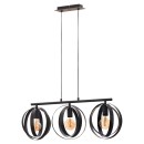 Rabalux 5361 Pendel-Deckenleuchte Cortado 3x40W | E27 - schwarz