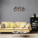 Rabalux 5361 Pendel-Deckenleuchte Cortado 3x40W | E27 - schwarz