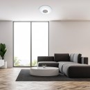 Rabalux 5364 LED-Deckenleuchte Ophelia 1x24W | 2000lm | 3000-6500K | RGB - dimmbar, Fernbedienung, Timer, Nachtlicht, Wi-Fi, Sterneneffekt, Chrom, Weiß