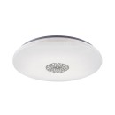 Rabalux 5365 LED-Deckenleuchte Ophelia 1x40W | 3200lm | 3000-6500K | RGB - dimmbar, Fernbedienung, Timer, Nachtlicht, Wi-Fi, Sterneneffekt, Chrom, Weiß
