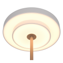 Trio T540210176 LED Tischlampe KEATON  | 12W integrierte LED-Quelle | 1x1400lm | 2300+3000+4000K | mit Schalter | Dimmer | grau