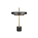 Trio T540210180 LED Tischlampe KEATON  | 12W integrierte LED-Quelle | 1x1400lm | 2300+3000+4000K | mit Schalter | Dimmer | schwarz | gold