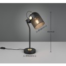Trio T548200132 Tischlampe MIXA  | 10W E27 | mit Schalter | schwarz