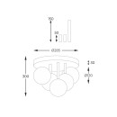 Zuma Line 003064-024508 Deckenleuchte ALI G9