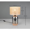 Trio T564990157 Tischlampe TARA  E27