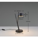 Trio 569000180 Tischlampe CODA | 10W GX53 | mit Schalter