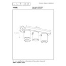 Lucide L099291502 Spot-Deckenleuchte NIGEL GU10 | 2200-3000K