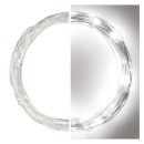 Emos D3ac01 Weihnachten Nano Kette 10m 100 LED | 3,6w | IP44 - Kaltweiß, Timer, Silber
