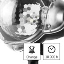 Emos DCPC03 LED Dekorativer Projektor - Flocken 4W | IP44 - weiß, rotierendes Licht, schwarz