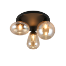 Trio T617030313 Deckenleuchte LUMINA  | 10W E14 | schwarz | rauch­far­ben