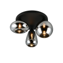 Trio T617030332 Deckenleuchte LUMINA | 10W E14 | schwarz | rauchfarben