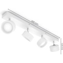 Philips 8720169174801 LED Spotleuchte Bracia | 22W integrierte LED-Quelle | 2200 lm | 2700K