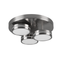 Trio 626510307 LED-Deckenleuchte Franklin 3x8,5W | 3000lm | 3000K - 3-Phasen-Dimmung, Nickel
