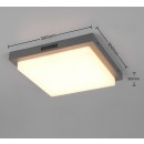 Trio T630369242 LED Deckenleuchte BERMEJO  | 14W integrierte LED-Quelle | 1x1450lm | 2300+3000+4000K | Bewegungssensor | anthrazit