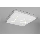 Trio 630810131 LED Deckenleuchte SNIP | 24W integrierte LED-Quelle | 2800lm | 2700-6500K | Dimmer | Fernbedienung | Nachtleuchte