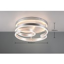 Trio 644110105 LED Anbau-Kronleuchter Marnie | 58W integrierte LED-Quelle | 6800 lm | 3000K