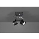 TRIO 652910232 LED Deckenleuchte Spotleuchte Taurus 2x3,5W 2x1,5W + | 900L | 3000K | IP20 - schwarz