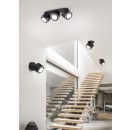 TRIO 652910332 LED Deckenleuchte Spotleuchte Taurus 3x3,5W 3x1,5W + | 1350lm | 3000K | IP20 - schwarz