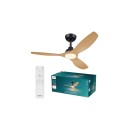 Philips 8721103096128 LED Ventilator mit Licht Olas  | 35W integrierte LED-Quelle | 2650lm | 3000-6500K | Dimmer | Fernbedienung | schwarz