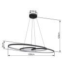 Globo 67177-40 LED Pendelleuchte SPIRA  | 39W integrierte LED-Quelle | 1880lm | 2700-4000-6500K