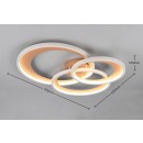 Trio T673810365 LED Deckenleuchte GRANADA  | 36W integrierte LED-Quelle | 1x4300lm | 3000K | Trio - SwitchDimmer | braun