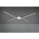 TRIO 674410307 LED Deckenleuchte Oxford 1x27W | 3000L | 3000K | IP20 - dimmbar - 3 Phasen, Nickel