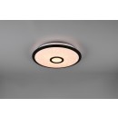 Trio 679114232 LED-Deckenleuchte Okinawa 1x18w | 1800lm | 3000-5500k - Glitzernde Effekt, dimmbare, Fernbedienung, Nachtmodus, Temperaturbeleuchtung einstellen, Memory-Funktion, weiß, schwarz