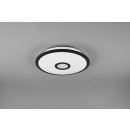 Trio 679114232 LED-Deckenleuchte Okinawa 1x18w | 1800lm | 3000-5500k - Glitzernde Effekt, dimmbare, Fernbedienung, Nachtmodus, Temperaturbeleuchtung einstellen, Memory-Funktion, weiß, schwarz