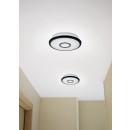 Trio 679114232 LED-Deckenleuchte Okinawa 1x18w | 1800lm | 3000-5500k - Glitzernde Effekt, dimmbare, Fernbedienung, Nachtmodus, Temperaturbeleuchtung einstellen, Memory-Funktion, weiß, schwarz