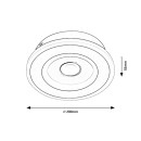Rabalux 6959 LED-Deckenleuchte Taneli 1x12W | 880lm | 3000-6000K - einstellbare Lichttemperatur, weiß