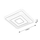 Rabalux 6960 LED-Deckenleuchte Taneli 1x12W | 880lm | 3000-6000K - einstellbare Lichttemperatur, weiß