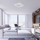 Rabalux 6996 LED Deckenleuchte Fandral 1x33W | 2870lm | 4000K - Chrom, Weiß