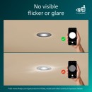 Philips 8721103037978 LED Einbauleuchte Cilantro | 5W integrierte LED-Quelle | 500lm | 2700K | schwarz