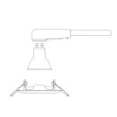 Philips 8720169392601 Einbaurahmen Peridot  GU10 | weiß