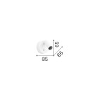 Ideal lux 347462 LED Spot-Wandleuchte ELF  | 3W integrierte LED-Quelle | 200lm | 3000K | mit Schalter | schwarz