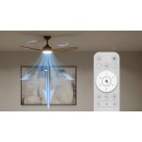 Philips 8721103096128 LED Ventilator mit Licht Olas  | 35W integrierte LED-Quelle | 2650lm | 3000-6500K | Dimmer | Fernbedienung | schwarz