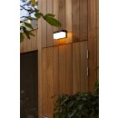 Lutec 6941502330 LED-Solar-Außenwandleuchte Fran mit Sensor 1x9,7W | 800lm | 2700-6500K | IP44 - schwarz