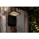 Lutec 6943101012 LED-Solar-Außenwandleuchte Moze 1x8W | 1000lm | 4000 K | IP44 - schwarz