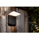 Lutec 6943101012 LED-Solar-Außenwandleuchte Moze 1x8W | 1000lm | 4000 K | IP44 - schwarz