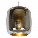 Lucide 70483/03/11 Hängende Deckenleuchte Erny 3x60w | E27 - Chrom, Glas, dimmbar