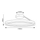 Rabalux 98071302 LED Deckenleuchte Isaure  | 24W integrierte LED-Quelle | 1600lm | 3000+4000+6500K