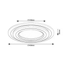Rabalux 98071315 LED Deckenleuchte Taneli2  | 56W integrierte LED-Quelle | 5350lm | 3000+4000+6500K