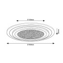 Rabalux 98071316 LED Deckenleuchte Taneli2  | 56W integrierte LED-Quelle | 3050lm | 3000+4000+6500K