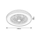 Rabalux 98071331 LED Ventilator mit Licht Dalfon2  | 48W integrierte LED-Quelle | 2800lm | 3000-6500K