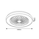 Rabalux 98071336 LED Ventilator mit Licht Dalfon2  | 40W integrierte LED-Quelle | 2200lm | 3000+4000+6500K
