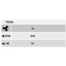 Rabalux 98071336 LED Ventilator mit Licht Dalfon2  | 40W integrierte LED-Quelle | 2200lm | 3000+4000+6500K
