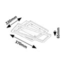Rabalux 98071380 LED Deckenleuchte Ellinor  | 24W integrierte LED-Quelle | 2300lm | 3000K